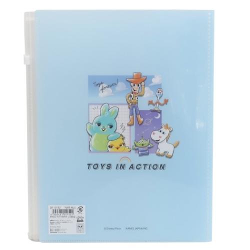ファイル トイストーリー ジップファスナー付 6ポケット A4 クリア