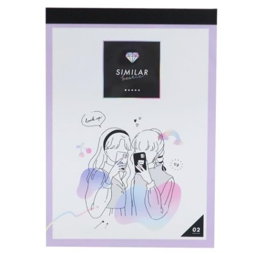 メモ帳 A6 メモ ガーリースウィート クラックス 新学期準備雑貨