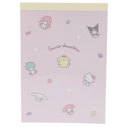 サンリオキャラクターズ 直送商品 A6メモ サンリオ メモ帳 キャラクター クラックス ときめきピンク