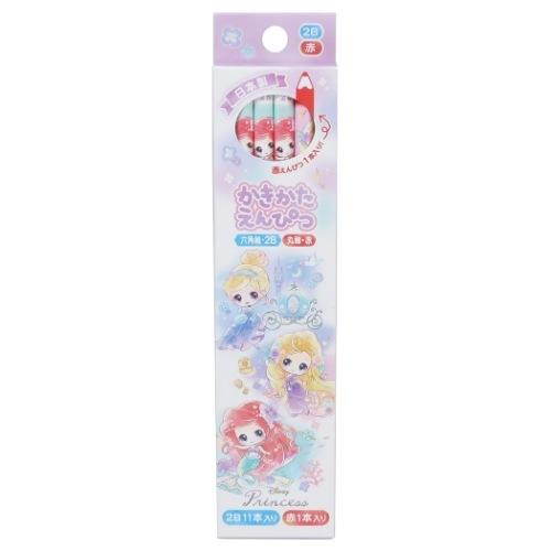 超歓迎された ダース 鉛筆 12本セット ディズニープリンセス 2bかきかたえんぴつ 赤鉛筆 新入学 ディズニー クラックス 新学期準備文具 セール Materialworldblog Com