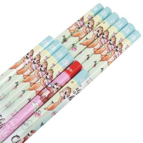 チップ＆デール キャラクター ダース 鉛筆 12本セット 2Bかきかた