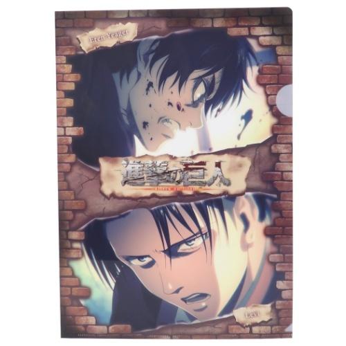 シングル クリアファイル 進撃の巨人 クリアフォルダー レンガ エレン リヴァイ クラックス コレクション文具 キャラクターのシネマコレクション 通販 Paypayモール