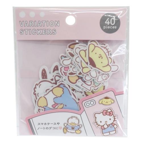 サンリオキャラクターズ サンリオ キャラクター フレークシール バリエーションステッカーズ クラックス 今季ブランド