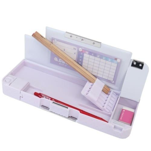 筆箱 かわいい 消しゴムポケット付き 両面開きソフトペンケース