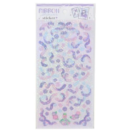シールシート リボンシャワー ステッカー パープルチェック クラックス Decoシール かわいい キャラクターのシネマコレクション 通販 Paypayモール