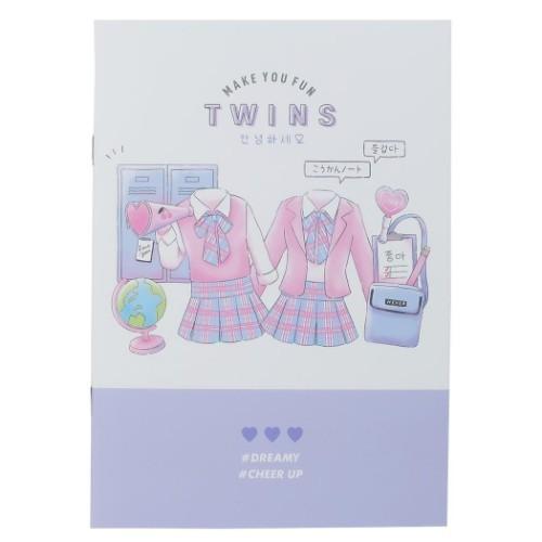 交換ノート 小学生中学生女の子向け A5 こうかん帳 6人用 Make You Fan Twins グッズ キャラクターのシネマコレクション 通販 Paypayモール