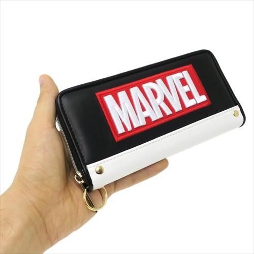 MARVEL ボックスロゴ 長財布 ラウンドファスナーロングウォレット 合皮ツートーン マーベル クラックス 20×19×2.5cm ギフト雑貨 キャ｜cinemacollection｜02