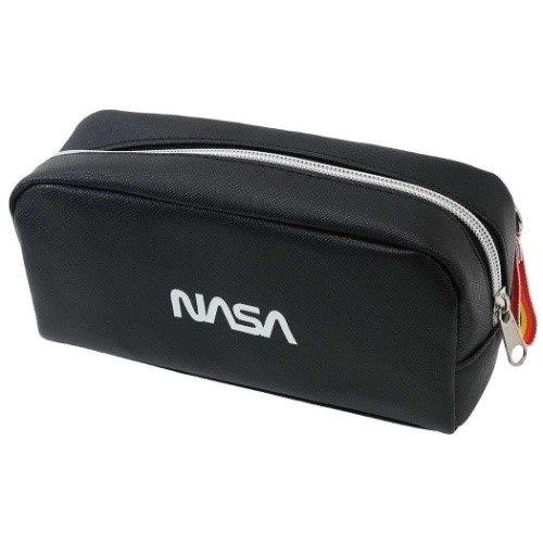 メッシュポケット BOX ペンケース NASA 筆箱 グッズ ロゴ ブラック