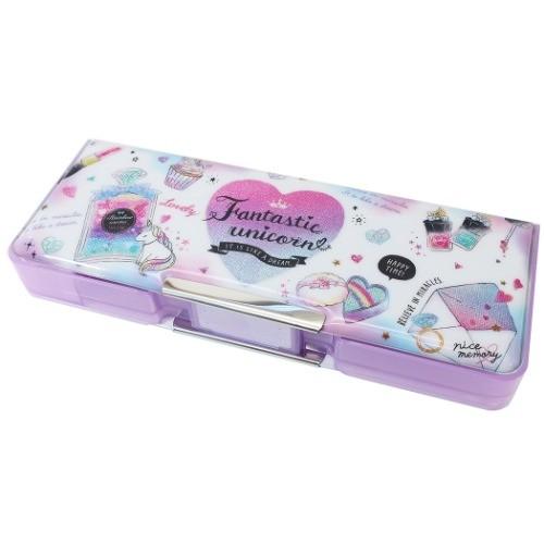 子供用 筆箱 コンパクト 両面開き ペンケース Fantastic Unicorn 女の子向け クラックス キャラクターのシネマコレクション 通販 Paypayモール
