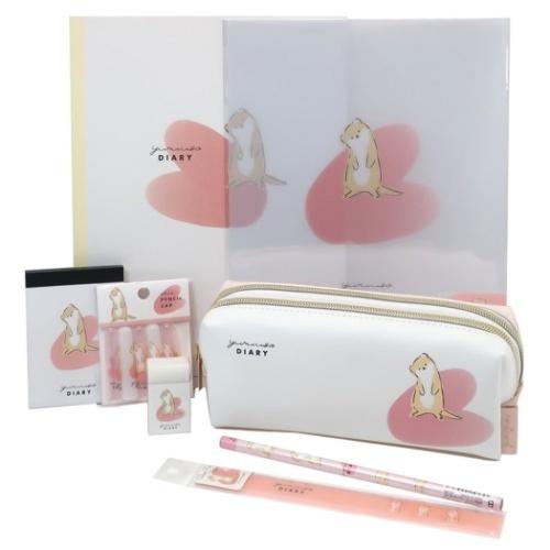 8点文具セット 文房具セット プレゼント 女の子 小学生 中学生 アニマルダイアリー オシャレ文具 キャラクターのシネマコレクション 通販 Paypayモール