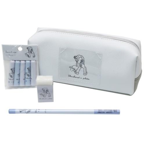 文房具セット 4点 おしゃれ文具セット ニュアンスライン シェア 女の子向け キャラクターのシネマコレクション 通販 Paypayモール