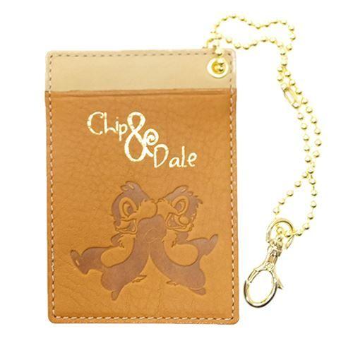 チップ デール パスケース レザーシングルパスケース 型押し ディズニーディバージョン 牛革製定期入れ チェーン付き キャラクターグッズ キャラクターのシネマコレクション 通販 Paypayモール