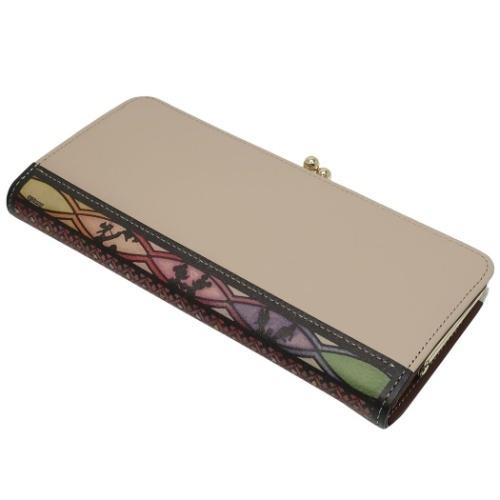 新品ディズニー Disney ファンタジア ステンドグラス 長財布 牛革 本革
