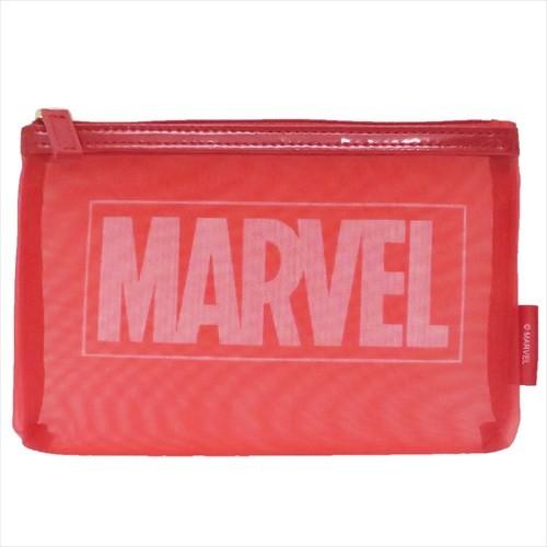 MARVEL 19×12×2cm マーベル 筆箱 フラットポーチ キャラクター グッズ デルフィーノ BOXロゴ【セール】 プレゼント バレンタイン｜cinemacollection｜04