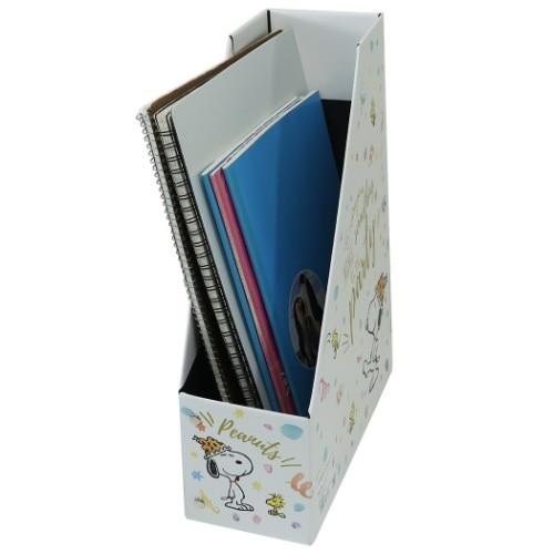 SNOOPY スヌーピー マガジンBOX A4 縦型 ファイルボックス 水彩