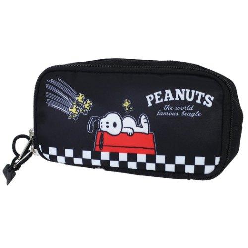ペンポーチ スヌーピー 多機能 スクエア ポーチ ピーナッツ ブラック グッズ キャラクターのシネマコレクション 通販 Paypayモール