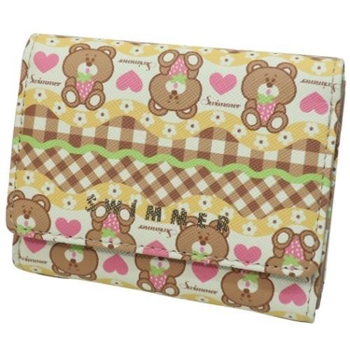 Swimmer スイマー 三つ折り財布 コンパクト ウォレット ブラウン キャラクター キャラクターのシネマコレクション 通販 Paypayモール