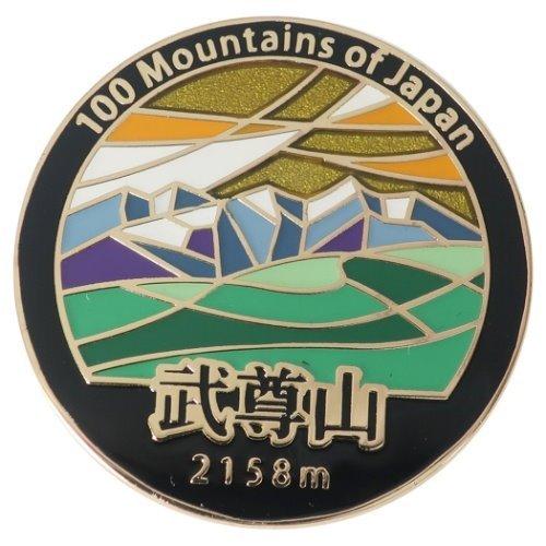 山　ピンバッジ 約100個セット 日本百名山 トレッキング 登山 ピンバッジ ステンド スタイル ピンズ