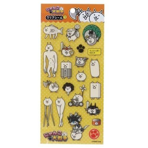 シールシート にゃんこ大戦争 クリアシール オレンジ 手帳デコ キャラクターのシネマコレクション 通販 Paypayモール