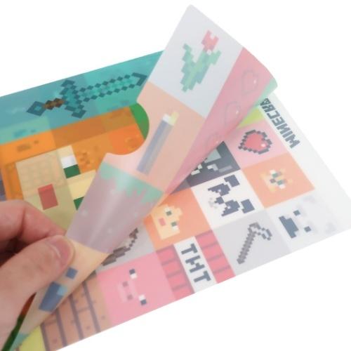 マインクラフト Minecraft ゲームキャラクター クリアファイル シングル クリアフォルダー Dタイプ グッズ キャラクターのシネマコレクション 通販 Paypayモール