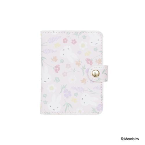 ミッフィー MIFFY Floral pattern カードケース ディックブルーナ カードポーチ 絵本キャラクター ピンク
