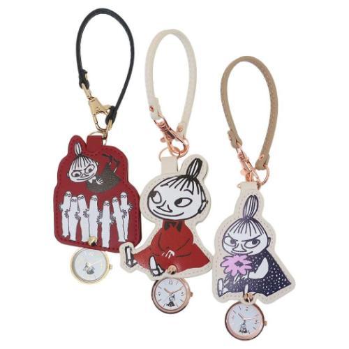 ムーミン 北欧 キャラクター キーホルダー時計 ダイカットレザーキー