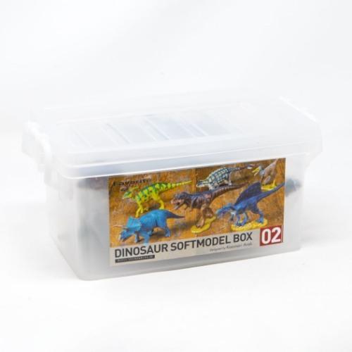 物品 コレクションBOX DINOSAUR フィギュア 恐竜 【ギフト】 ソフトモデル 6体ボックスセット フェバリット ダイナソー02
