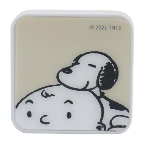 電源タップ スヌーピー Usbポート2個付き Acアダプタ ピーナッツ すやすや 急速充電器 プレゼント