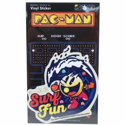 パックマン 防水 ステッカー ダイカット ビニール ステッカー Surf Fun ゼネラルステッカー キャラクターのシネマコレクション 通販 Paypayモール