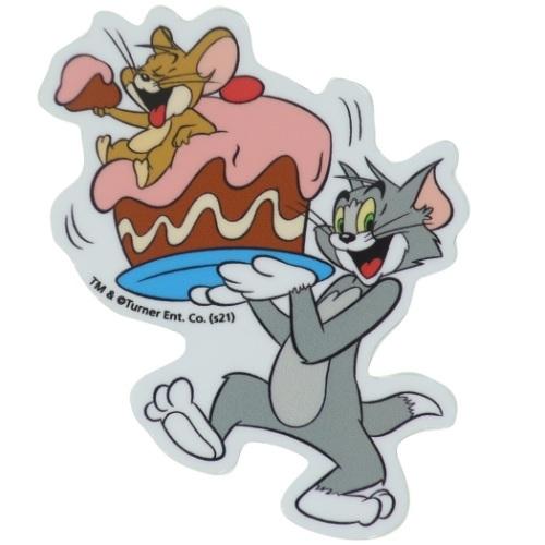 トムとジェリー キャラクター 防水 ステッカー ダイカット ミニステッカー ケーキでなかよし ワーナーブラザース グッズ