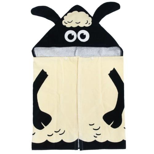 ひつじのショーン キャラクター 変身タオルポンチョ フード付き コンパクト バスタオル なりきりショーン キャラクターのシネマコレクション 通販 Paypayモール