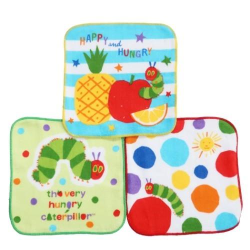 はらぺこあおむし エリックカール キャラクター ハンカチタオル プチタオル 3枚セット サニーデー キャラクターのシネマコレクション 通販 Paypayモール