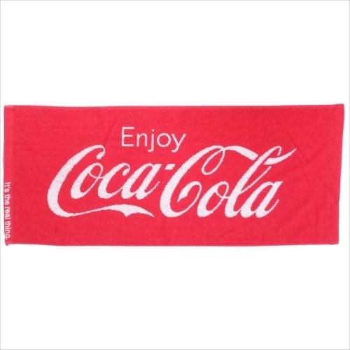 Coca Cola（コカコーラ） フェイスタオル ジャガードロングタオル