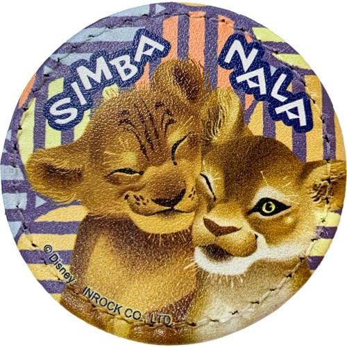 ラウンド バッジ ライオンキング Pu レザー バッジ Bタイプ ディズニー インロック 直径5 6cm セール キャラクターのシネマコレクション 通販 Paypayモール
