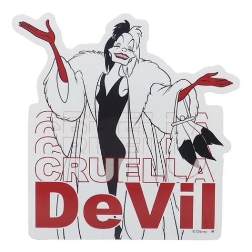 Cruella クルエラ ステッカー ダイカット ビッグシール Villains B ディズニー インロック キャラクターのシネマコレクション 通販 Paypayモール