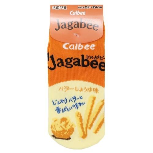 女性用 靴下 ジャガビー Jagabee レディースソックス バターしょうゆ味 おかし ジェイズプランニング 抗菌防臭 プチギフト 中学生 高校生 大人向け キャラクターのシネマコレクション 通販 Paypayモール