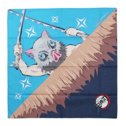 鬼滅の刃 少年ジャンプ キャラクター なりきり バンダナ 嘴平伊之助 大判ハンカチ キャラクターのシネマコレクション 通販 Paypayモール