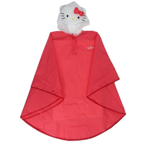 ハローキティ マスコット キーチェーン付き　ぬいぐるみ　カッパ　雨の日 サンリオ メール便対象品】 レインコート キッズ 子供 ランドセル 対応 子ども