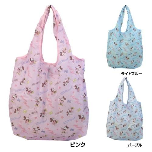 ミニーマウス キャラクター スマート エコバッグ 折りたたみ ショッピングバッグ ディズニー グッズ 10周年記念イベントが