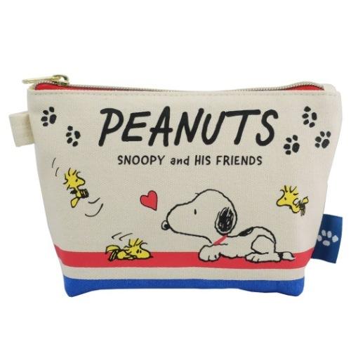 スヌーピー グッズ 化粧ポーチ ピーナッツ キャラクター 帆布 舟形 ポーチ スヌーピー ウッドストック キャラクターのシネマコレクション 通販 Paypayモール