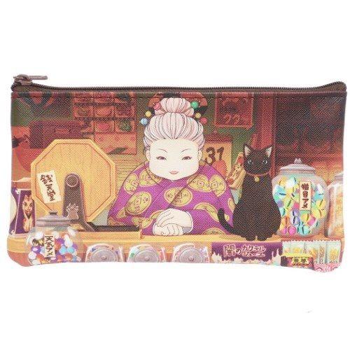 フラット ペンポーチ ふしぎ駄菓子屋 銭天堂 筆箱 ペンケース 通販 紅子と墨丸 グッズ キャラクターのシネマコレクション 通販 Paypayモール