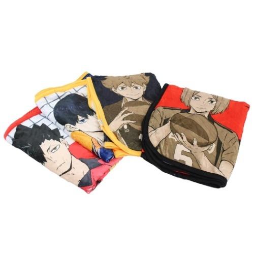ひざ掛け毛布 ハイキュー フランネル ブランケット 烏野高校 少年
