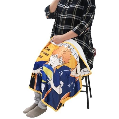 ひざ掛け毛布 ハイキュー フランネル ブランケット 烏野高校 少年