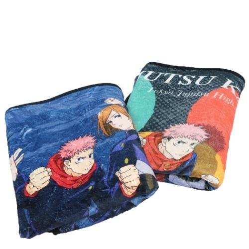 呪術廻戦 ふわもこ ボア ブランケット ひざ掛け毛布 集合 少年ジャンプ