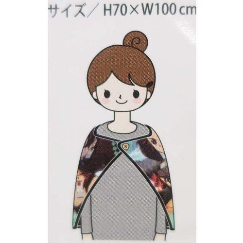 鬼滅の刃 アニメキャラクター ポンチョ ブランケット ひざ掛け毛布 栗