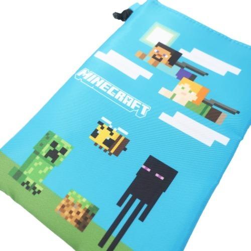 スクエア ポシェット マインクラフト Minecraft 縦型 ネックポーチ マイクラ ブルー プレゼント ゲームキャラクター キャラクターのシネマコレクション 通販 Paypayモール