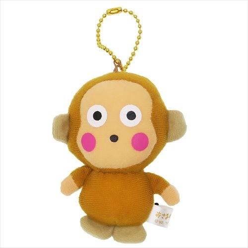 おさるのもんきち 約9cm サンリオ バッグチャーム マスコット キャラクター グッズ ケイカンパニー なつかしシリーズ ミニぬいぐるみボールチェーン