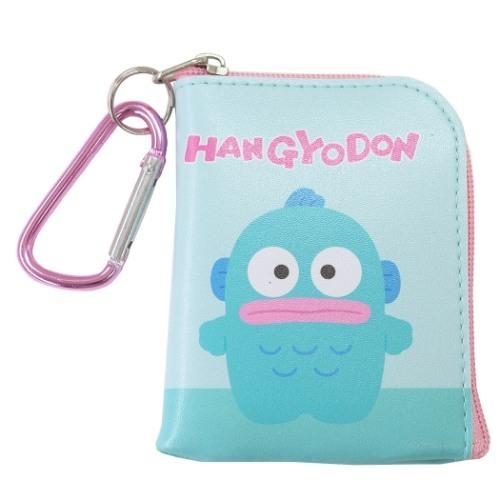 sanrio ハンギョドン グッズ カラビナ付き L字 ミニ ミニポーチ sanrio ハンギョドン グッズ カラビナ付き L字 ミニ ミニポーチ