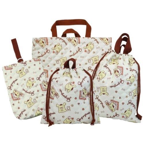 ポムポムプリン 入学入園4点セット 入学準備 袋 セット 女の子