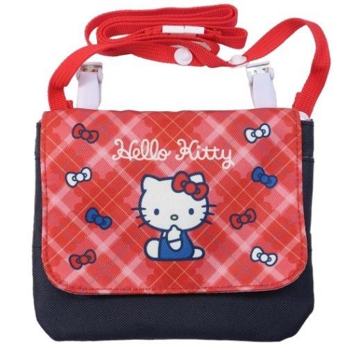 ハローキティ キャラクター クリップポーチ 抗菌 誠実 ショルダー付き サンリオ グッズ クリップポケット